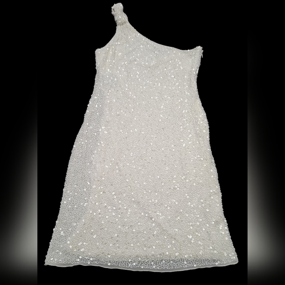 Aidan Mattox Dresses & Skirts - Aidan Mattox Women's Dress|| Color: White With Sequins|| Size:4
